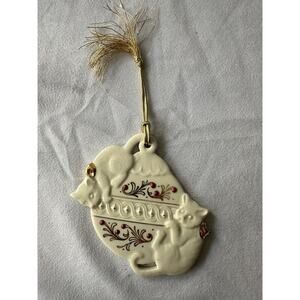 Lenox Christmas Holiday Tree Ornament Mischief Cats